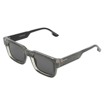 Komono Sonnenbrille Victor  Black Viper, Rauchgraue Gläser,